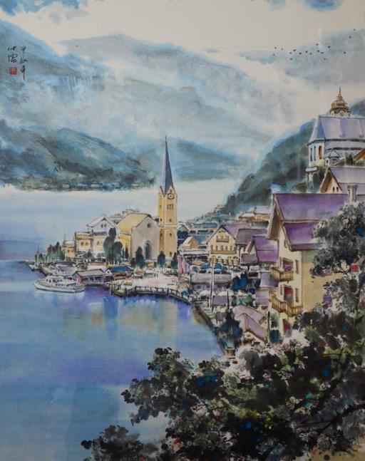 阿爾斯塔特之美/2025/彩墨/65x83cm