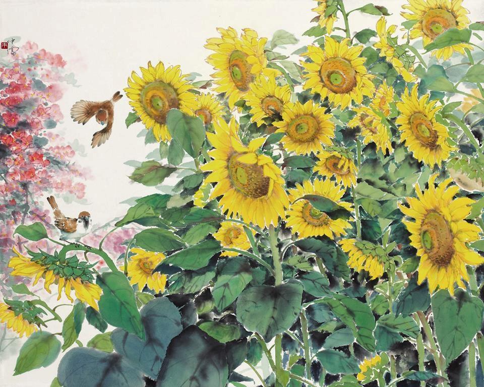 訪客/2013/彩墨/77x95cm