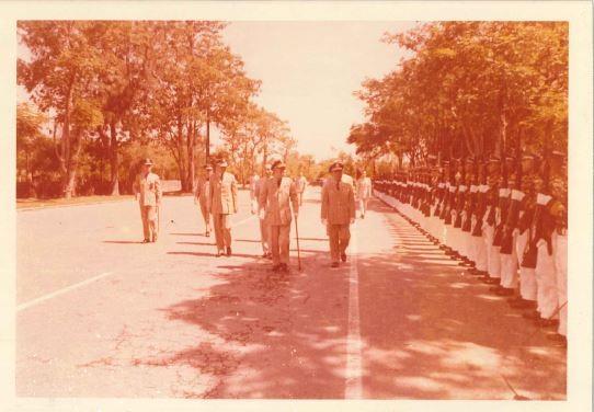 民國62年故蔣總統中正先生蒞臨陸軍官校主持校慶親閱儀隊照片