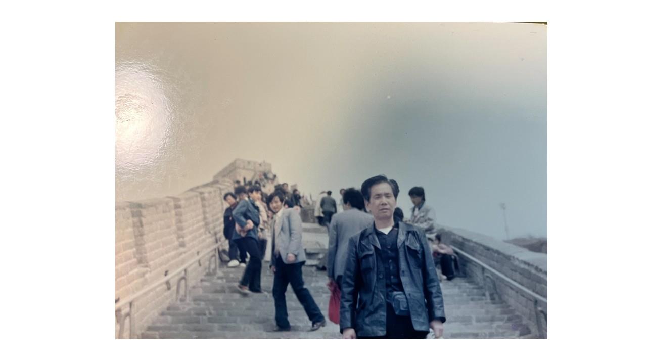 王國光於大陸萬里長城旅遊
