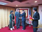 美國前駐阿富汗大使艾江山退役中將伉儷一行訪會