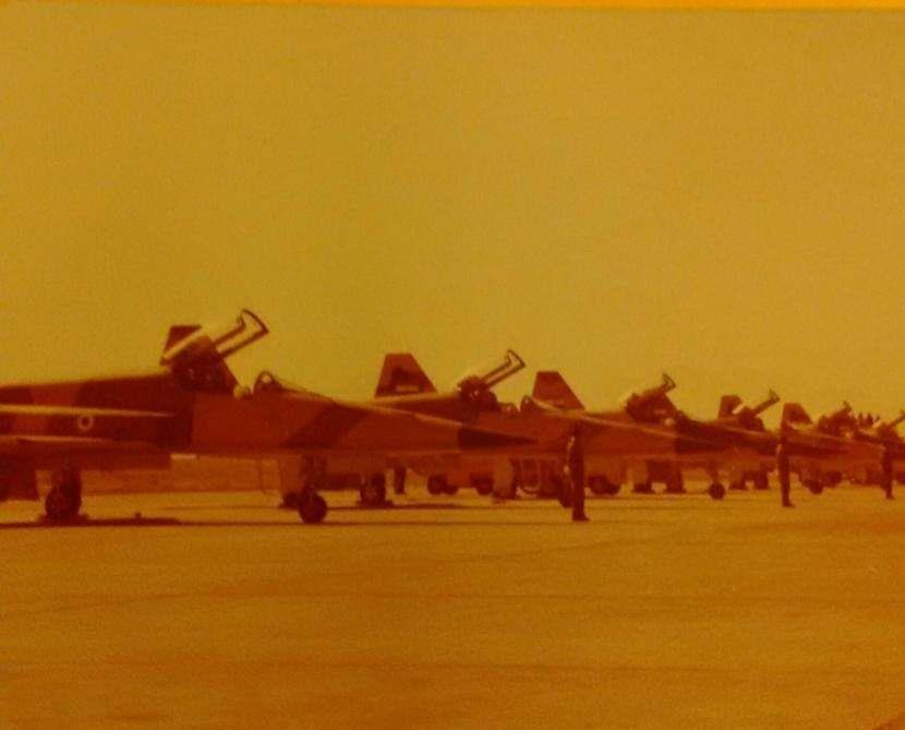 1980年北葉門F-5E機隊。