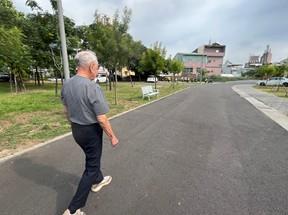 李本端每日在家區散步運動路徑